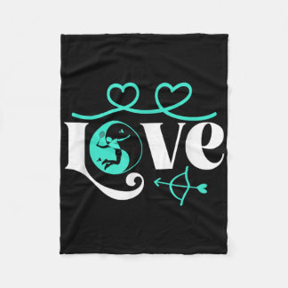 Badminton-Spieler Spiel Federball Yin-Yang-Liebe B Fleecedecke