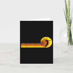 Badminton-Spieler-Spiel Shuttle 70er Jahr Vintag s Karte