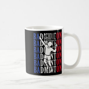 Badminton-Spieler Spieler Trainer Fans Jungen Mann Kaffeetasse