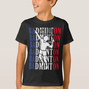 Badminton-Spieler Spieler Trainer Fans Jungen Mann T-Shirt