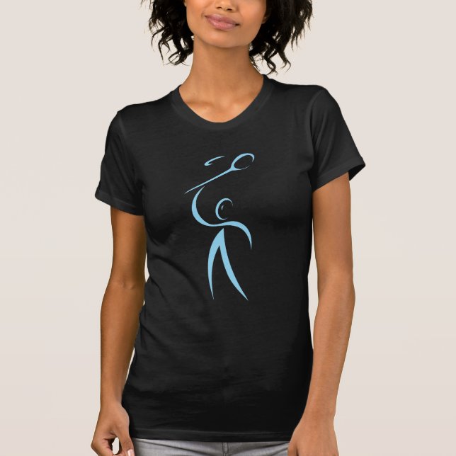 Badminton-Spieler T-Shirt (Vorderseite)