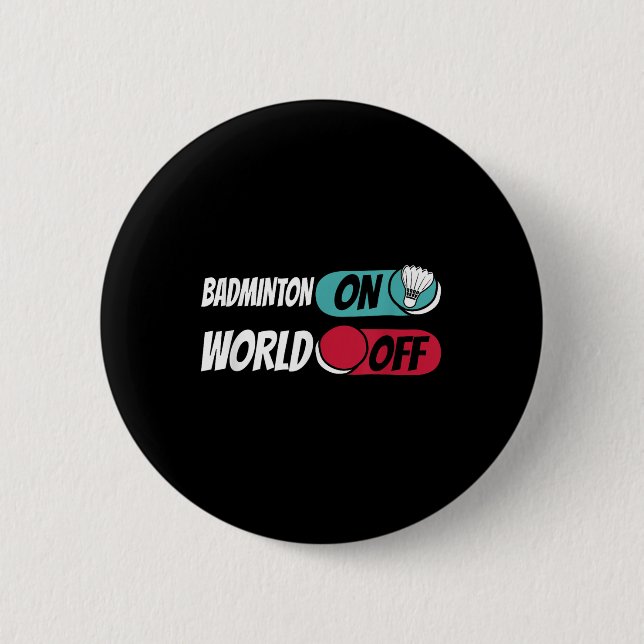 Badminton-Spieler-Team-Shuttle-Badminton-auf-der-W Button (Vorderseite)