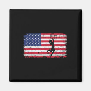 Badminton-Spieler USA-Flagge Für Männer Frauen Tra Magnet