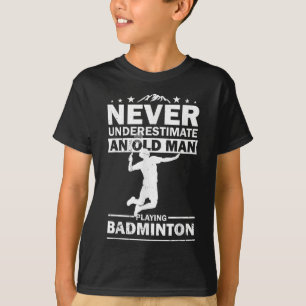 Badminton-Spielerin Damen Herren Federball Lustig T-Shirt
