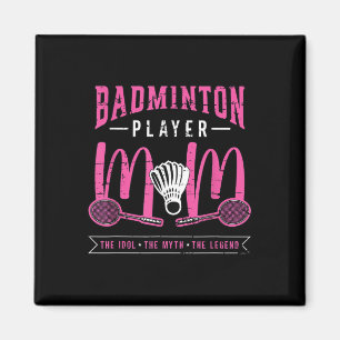 Badminton-Spielerin Mutter Das Idol Racquet Sport Magnet