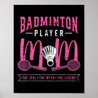Badminton-Spielerin Mutter Das Idol Racquet Sport