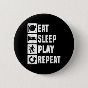 Badminton-Spielerin Shuttle Frauen Badminton  Button
