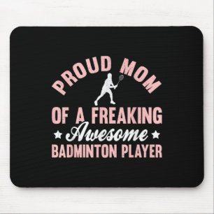 Badminton-Spielerin Shuttle-Mutter Mousepad