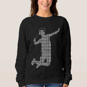 Badminton-Sport-Hobby-Spieler Federball Sweatshirt