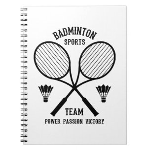 Badminton Sports Team Notizblock