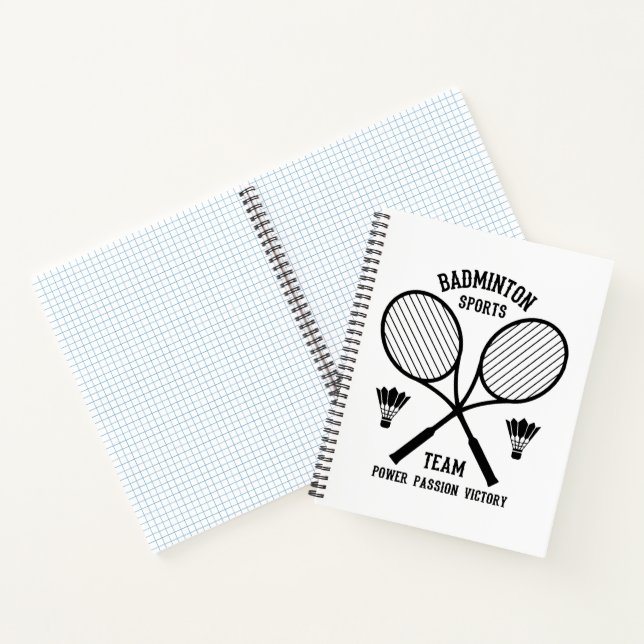 Badminton Sports Team Notizbuch (Innenseite)