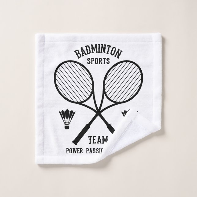 Badminton Sports Team Waschlappen (Waschlappen)