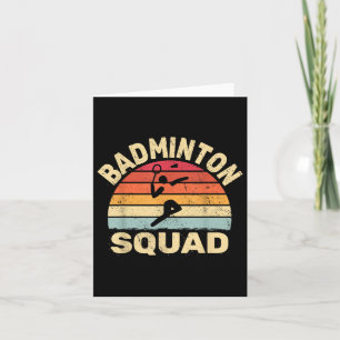 Badminton Squad für Männer - Vintager Shuttle-Spor Karte