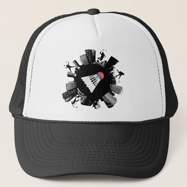 Badminton-Stadt Truckerkappe (Vorderseite)