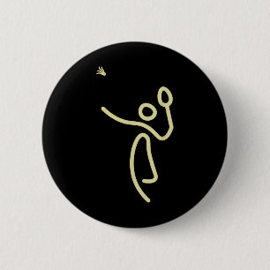 Badminton Stockmann – Federball-Geschenkidee Button