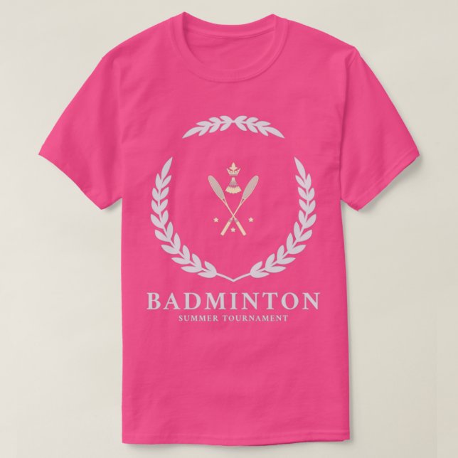 Badminton Summer Tournament T T-Shirt (Design vorne)