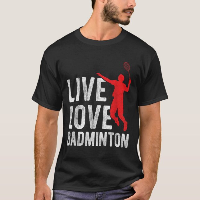 Badminton  T-Shirt (Vorderseite)