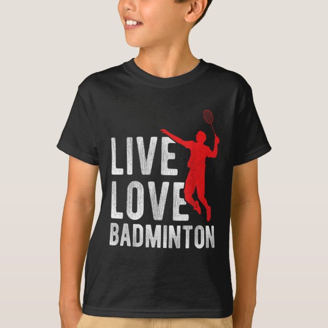 Badminton  T-Shirt (Vorderseite)