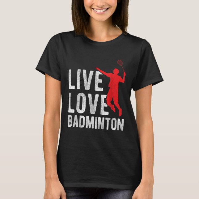 Badminton  T-Shirt (Vorderseite)