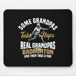 Badminton-Team Oma Shuttle-Spieler Badminton  Mousepad