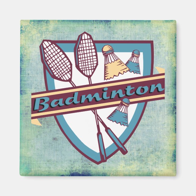Badminton Time Magnet (Vorne)