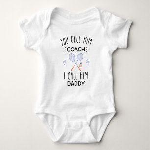 Badminton-Trainer - Badminton-Vater - Süßes Badmin Baby Strampler