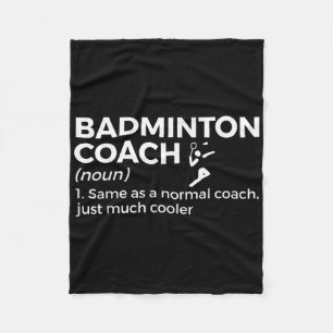Badminton-Trainer Definition Lustiger Badminton Fleecedecke