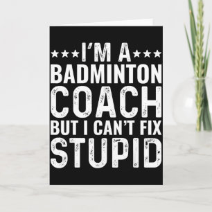 Badminton-Trainer Ich kann dumm nicht reparieren L Karte