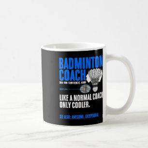 Badminton-Trainer-Schläger-Shuttle-Hobby-Badminton Kaffeetasse