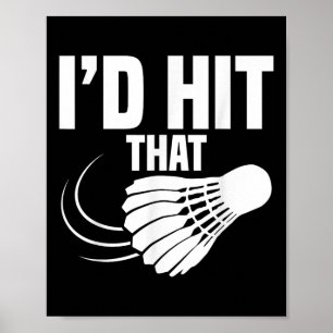 Badminton-Trainer Shuttle Id trifft Badminton-Spie Poster