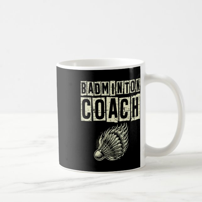 Badminton-Trainer-Shuttle-Racket  Kaffeetasse (Rechts)