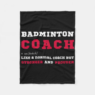 Badminton-Trainer Sport-Coaching-Definition Gesche Fleecedecke