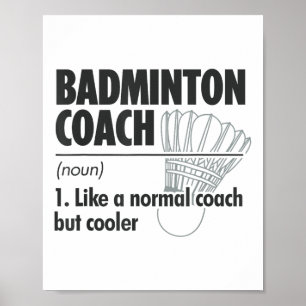 Badminton-Trainer Substantiv Definition Badminton Poster