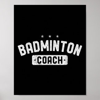 Badminton-Trainer Vintage-Badminton  Poster