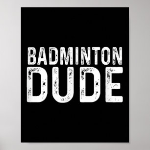 Badminton Typ gestörtes Sportspiel Poster