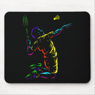 Badminton-Typ Sketch Schläger Sport Federball Mousepad