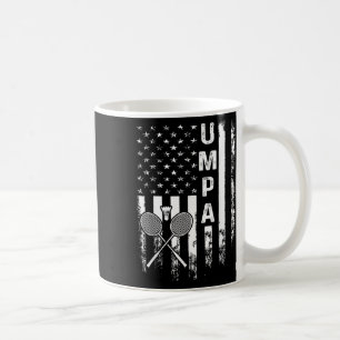 Badminton Umpa Amerikanische Flagge Vintage Weihna Kaffeetasse