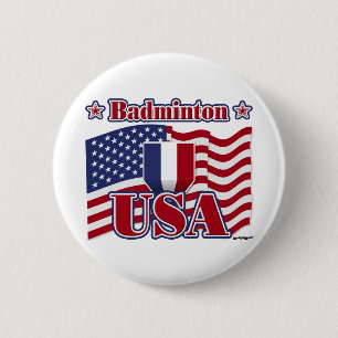 Badminton USA Button