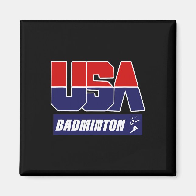 Badminton Usa Magnet (Vorne)