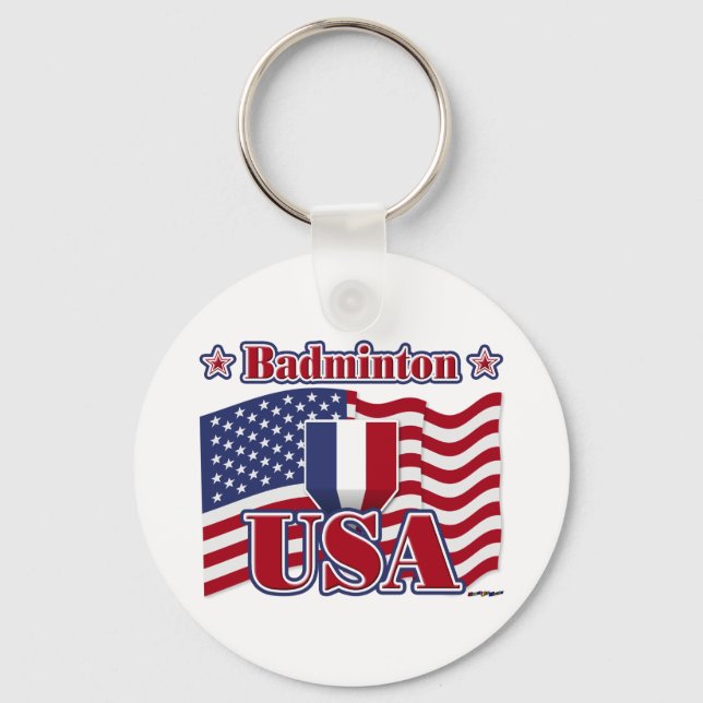 Badminton USA Schlüsselanhänger (Vorderseite)