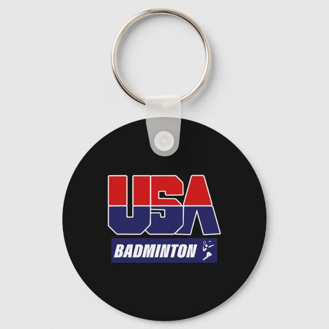 Badminton Usa Schlüsselanhänger (Vorderseite)
