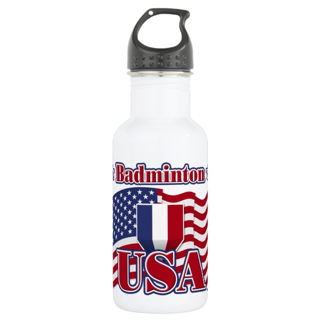 Badminton USA Trinkflasche (Vorderseite)