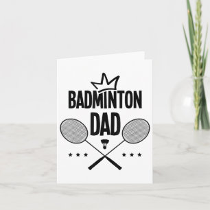 Badminton Vater Badminton Player Shuttle Indoor Sp Karte