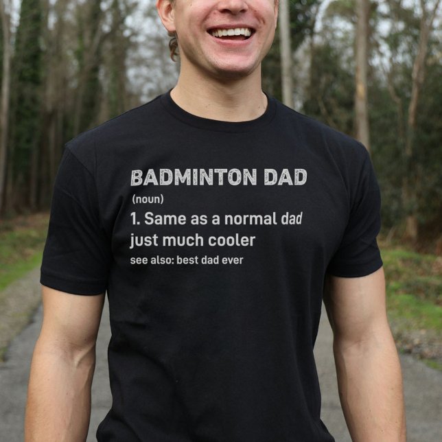 Badminton Vater Funny Definition T-Shirt (Von Creator hochgeladen)