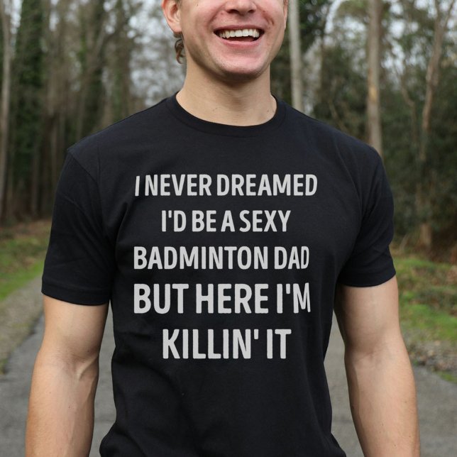 Badminton Vater Funny Vater Joke T-Shirt (Von Creator hochgeladen)