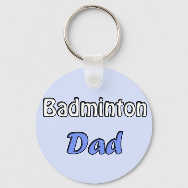 Badminton Vater Schlüsselanhänger (Vorderseite)