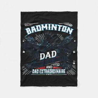 Badminton Vater Shuttle Legend Funny Sports Design Fleecedecke
