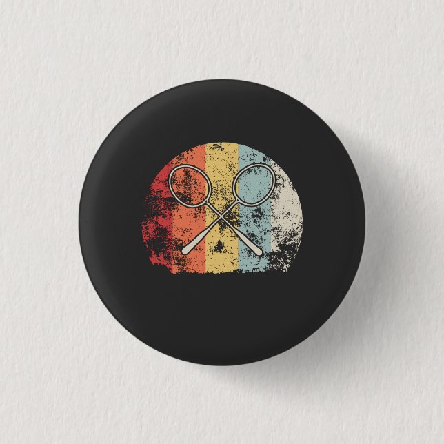 Badminton Vintag Button (Vorderseite)