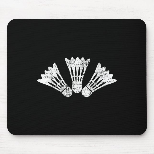 Badminton-Vintage-Geschenk Mousepad (Vorne)