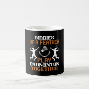 Badminton - Vögel einer Feder Kaffeetasse